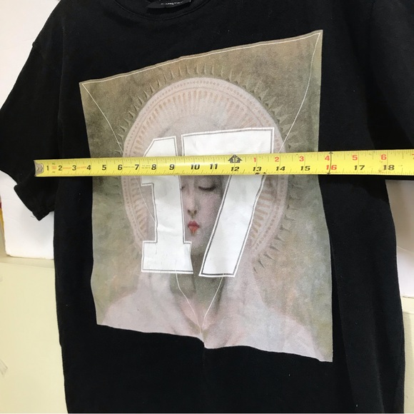 Givenchy Madonna 17 Graphic Cotton T Shirt Top Short Sleeves Unisex Crew Black L - Picture 14 of 16